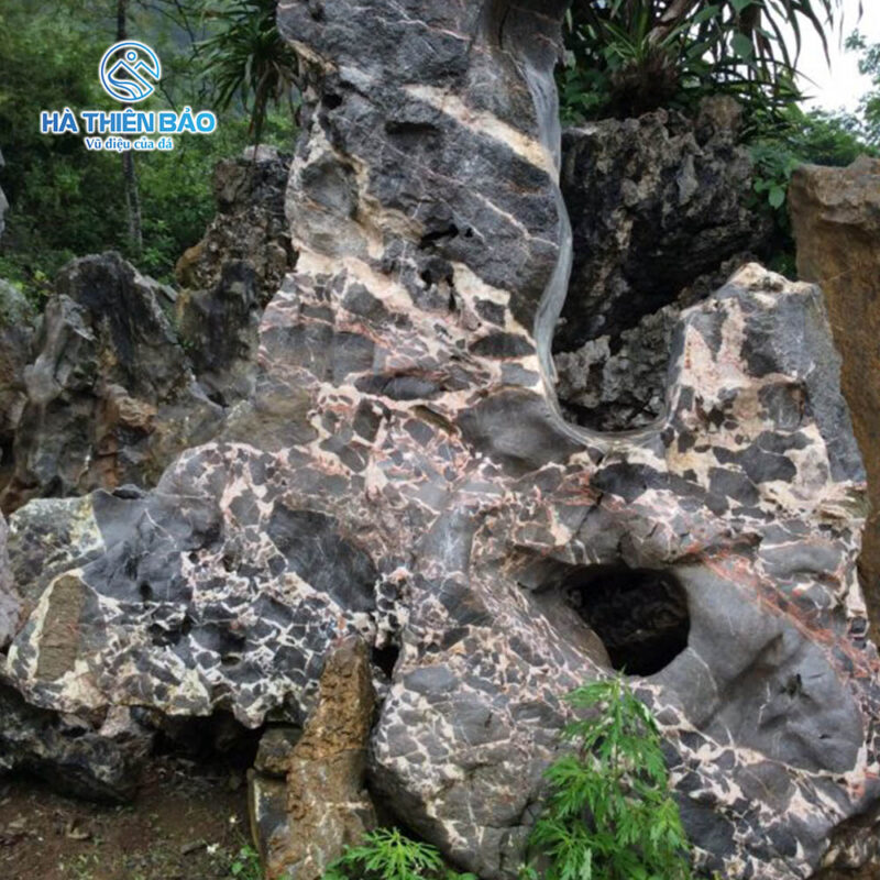 Đá da báo dùng trong trang trí sân vườn