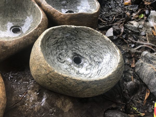 Lavabo đá vân mây 02