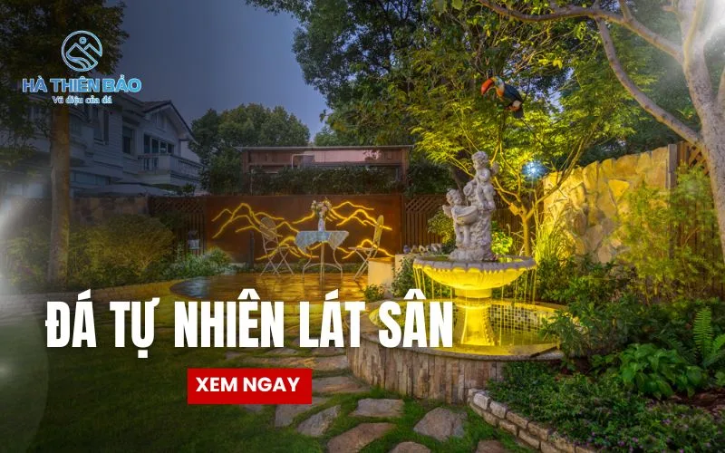 Đá tự nhiên lát sân